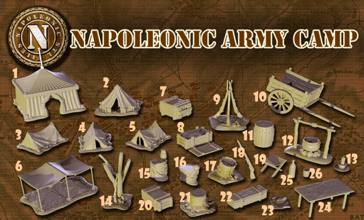 Napoleonic Camp Scenery