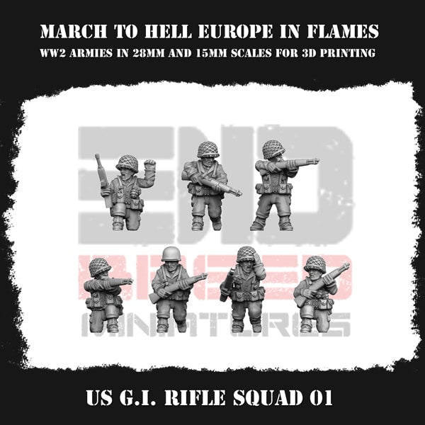 Us G.i. Rifle Squad 01 Figure