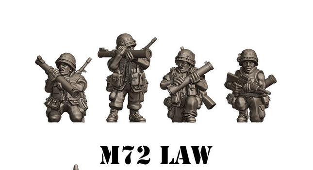 NTH Vietnam US ARMY M72 LAW GUNNERS