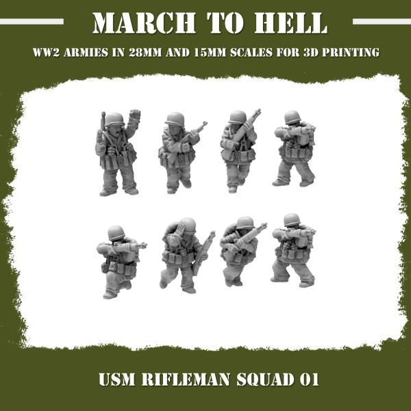 United States Marines (Usm) Rifle Squad 01 Figure