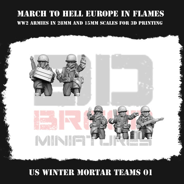 Us G.i. Winter Mortar Teams 01 Figure