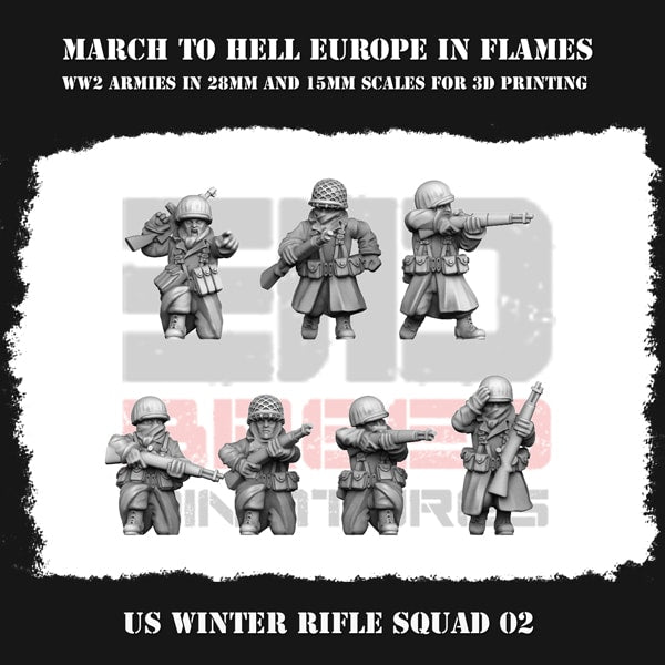 Us G.i. Winter Rifle Squad 02 Figure