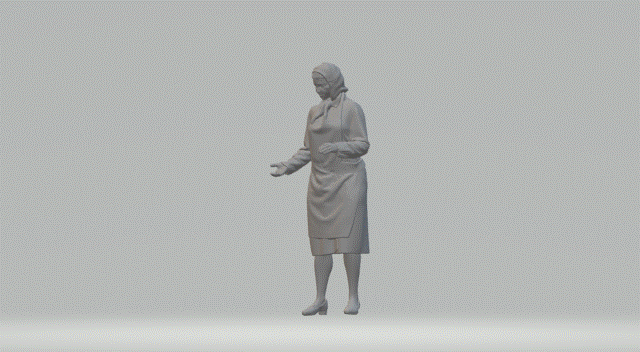 Mm559 1940’S Style Pensioner Figure