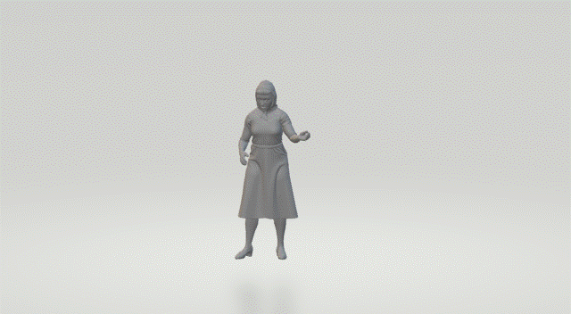 Mm557 1940’S Style Lady With Scarf Figure