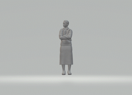 MM562 1940's Style Female Standing Arms Folded