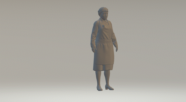 Mm554 1940’S Style Lady In Apron Figure