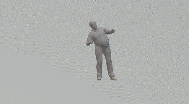 Mm246 Male In Flat Cap Leaning Figure