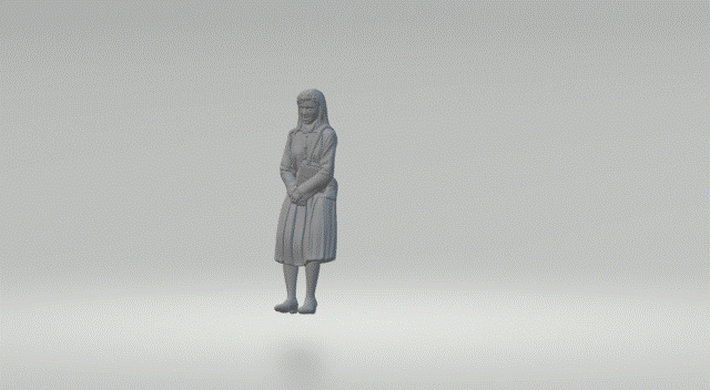 Mm565 1940’S Style Young Female Leaning Backwards Figure