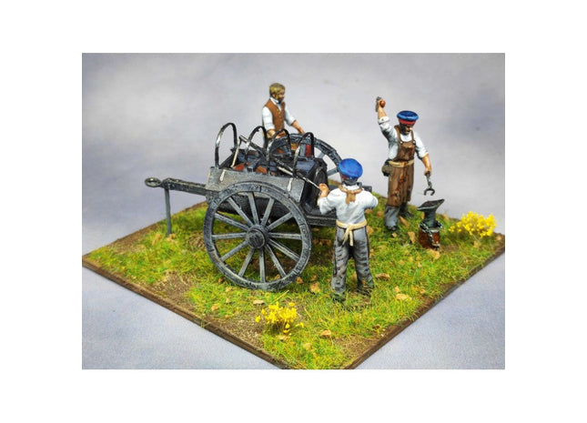 Napoleonic British field forge and Figures