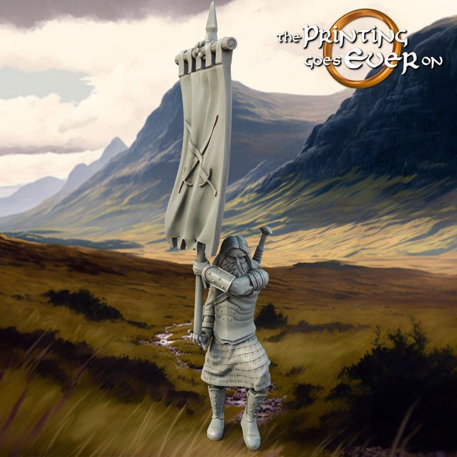 Allies and Fiefs - Clansman Banner Man