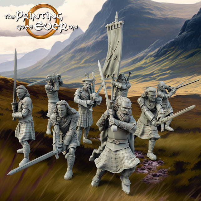 Allies and Fiefs - Clansman Set x 8 Figures
