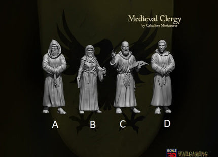 Medieval Clergy - Priest Monk 15Mm 1:100 / A