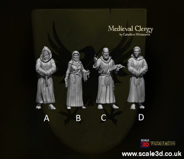 Medieval Clergy - Priest Monk 15Mm 1:100 / A