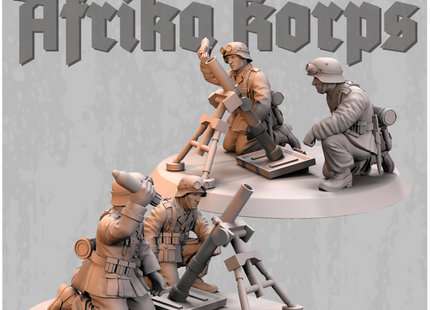 Afrika Korps DAK German Mortar Team